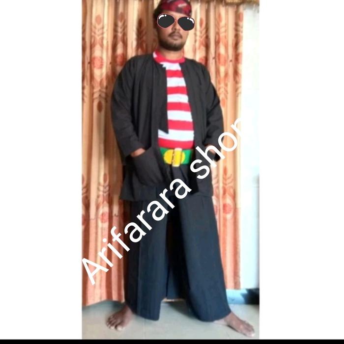 Gambar baju adat Madura baju pak sakera dewasa komplit - baju Sakera dewasa komplit, L1/S dari Arifarara shop undefined Tokopedia