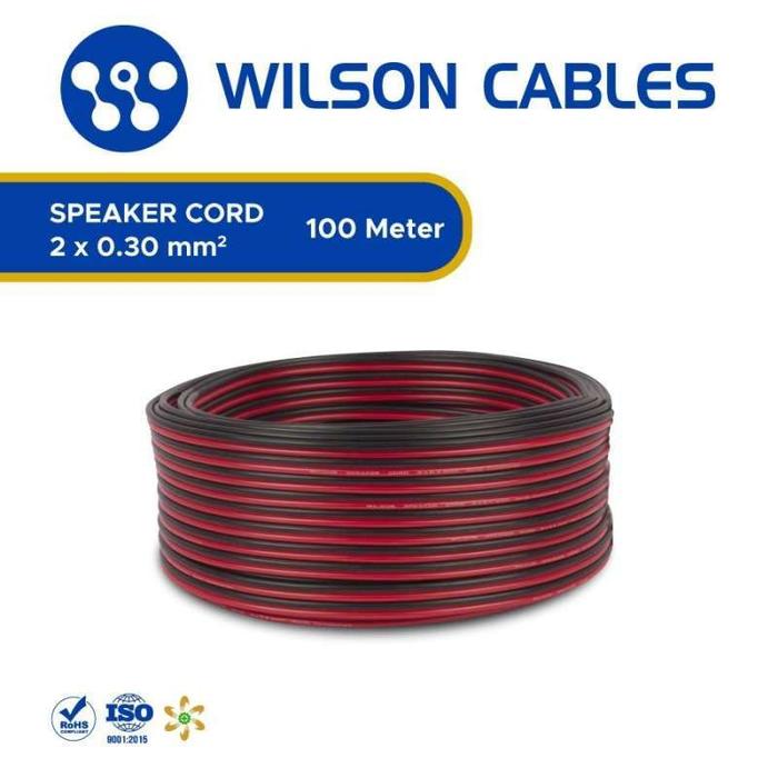 Gambar Kabel Audio 2x0.30 mm2 100 Meter - Speaker Cord Wilson Cables - Red - Black dari Wilson Cables undefined Tokopedia