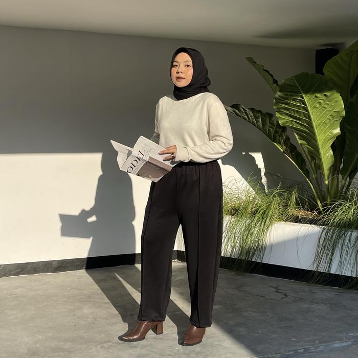 Gambar Amicoid Numa Pant Allsize Bigsize Celana Wanita - Black, Allsize dari Amicoid undefined Tokopedia