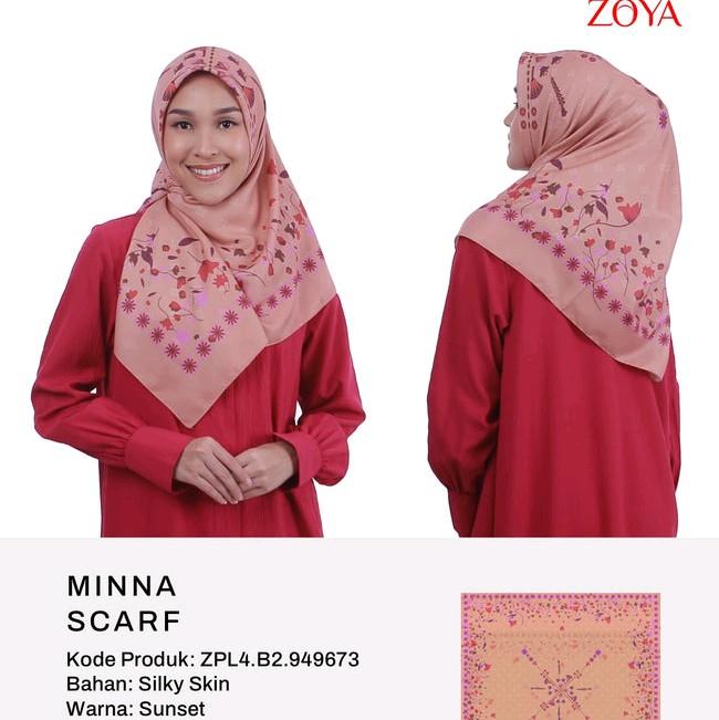 Gambar Zoya Minna Scarf - Kerudung Hijab Segiempat Motif Bahan Silk - orange, 115×115 dari Bazaar Hijab undefined Tokopedia