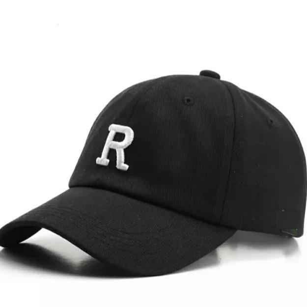 Gambar Promo Topi Baseball Pria / Wanita Keren Distro Bordir Huruf R / Topi Trend Model TERBARU - HITAM dari Raline Fashion Store undefined Tokopedia