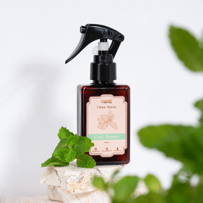 Gambar Summer Spring Pengharum Ruangan Essential Oil Linen Spray Room Fabric Penghilang Bau Anti Bakteri 120ml - Cool Breeze dari titiplicious.id undefined Tokopedia