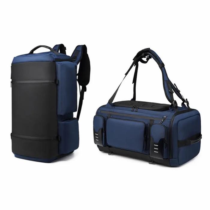 Gambar OZUKO Duffle Bag #9326 - Tas Olahraga Travel Pria Mudik travel  bag - Biru dari Ozuko Official Shop undefined Tokopedia