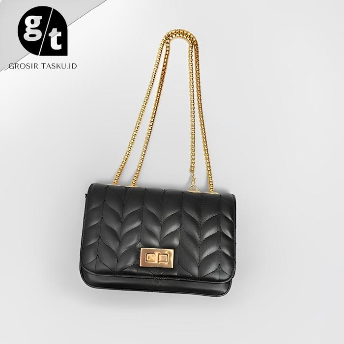 Gambar Beli Lokal Rumah Tas Grosir Tas selempang wanita bordir premium cocok untuk remaja maupun dewasa / Tas slempang cewe murah BISA COD Kulit PU Slingbag - HITAM dari Grosir Tasku Store undefined Tokopedia