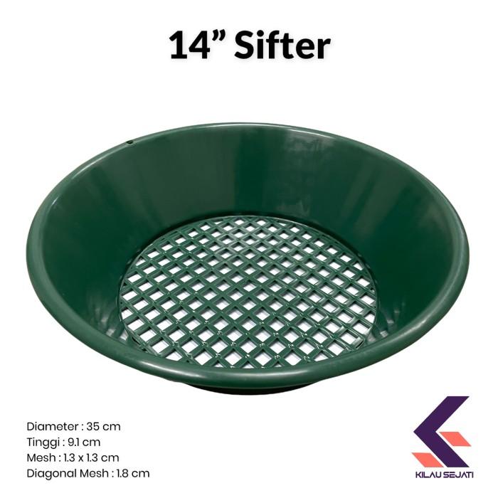 Gambar Gold Pan Sifter / Classifier 14 " / Ayakan Dulang Emas Diameter 35 cm dari Kilau Sejati undefined Tokopedia