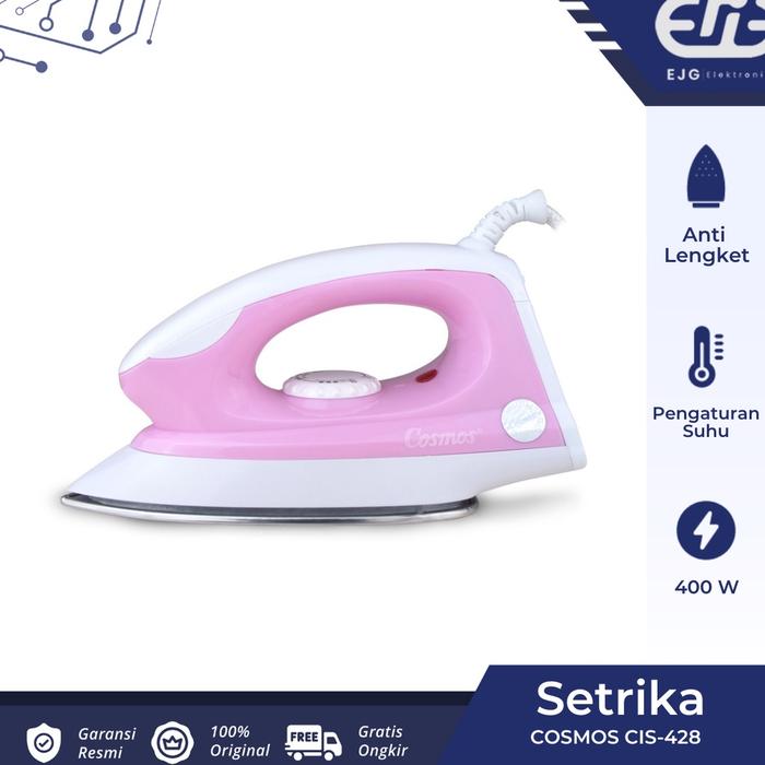 Gambar Cosmos Dry Iron CIS 428 / Setrika CIS428 - Pink - Spesifikasi dari EJG Elektronik undefined Tokopedia