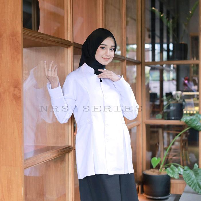 Gambar NRS Series - Baju Pdh Wanita Seragam Dinas Pemda Kekinian - hanya atasan putih, XXL dari NRS Series_NEW undefined Tokopedia