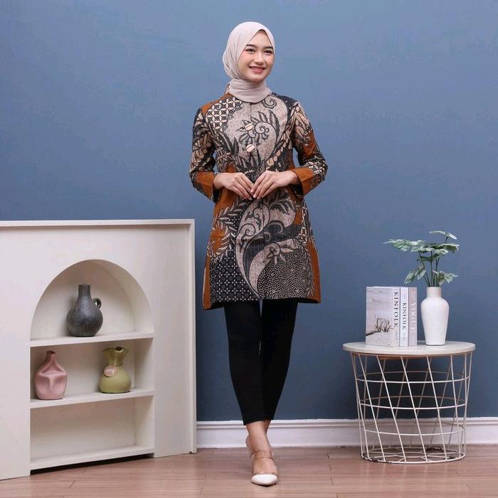 Gambar TUNIK BATIK JUMBO LD 120 CM/ LD 130 CM/LD 140 CM,ATASAN BATIK JUMBO BIG SIZE - Tunik no 3, 5XL dari BAJU GEDE BANGET undefined Tokopedia