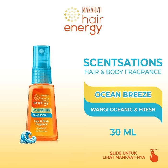 Gambar Makarizo Hair Energy Scentsations Hair Fragrance 30 mL Parfum Rambut Harga Grosir Bisa COD Cherry Haircare - Ocean Breeze dari BUNNY KOSMETIK DAN AKSESORIS undefined Tokopedia