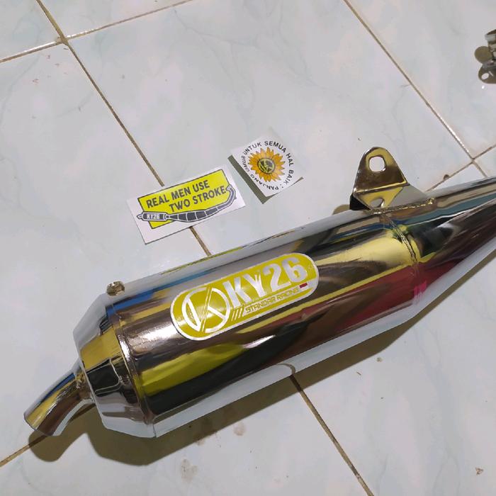 Gambar Knalpot Standar Racing Matic 2tak Malika Sanex Qj50 Venus Hussar Hyosung by KY26 Racing dari KY26 PROJECT undefined Tokopedia