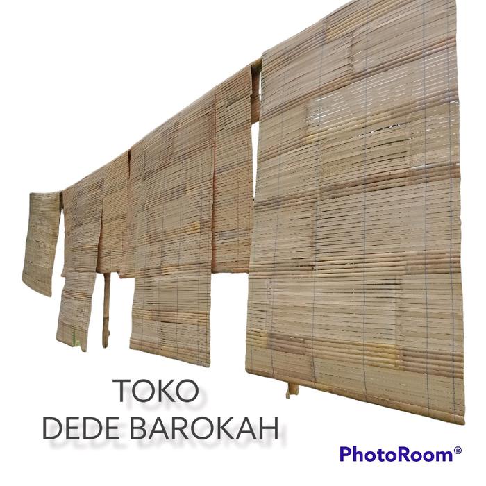 Gambar COD Tirai bambu gulung penutup teras uk lebar 200cm / kerey bambu gulung penghalang panas / wide bambu gulung penutup hujan outdoor Tahan air - natural, L. 100cm x T. 50cm dari TOKO DEDE BAROKAH undefined Tokopedia