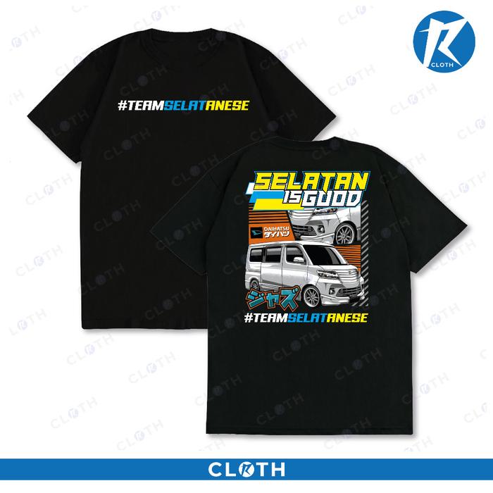 Gambar T-SHIRT KAOS TEAM SELATANESE V2 TRAVEL LUXIO GRAND MAX COMBED 24S - Hitam, XL dari Novia Amanda 9751 undefined Tokopedia