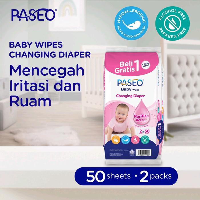 Gambar Tissue Basah Paseo 50'S Buy 2 Get 1 Wipes Tisu Bayi - -, - dari Alvarendra Shop Tangsel undefined Tokopedia