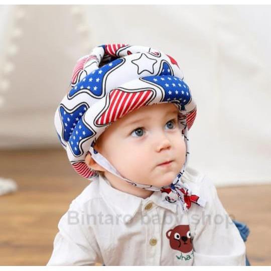 Gambar INFANT PROTECTIVE HAT / HELM BAYI / PELINDUNG KEPALA BAYI BALITA - BINTANG AMERIKA dari bintaro baby shop undefined Tokopedia