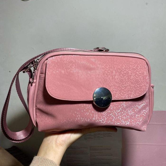 Gambar Akaci store | LINGLING Tas Selempang Wanita 09-8079 TERBARU Kekinian Ibu Hadiah Hitam - Pink dari Akaci store undefined Tokopedia