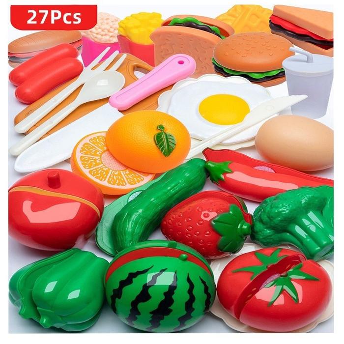 Gambar Nodia Toys 86Pcs Mainan Dapur Simulasi / Mainan Memasak Dapur / Mainan Masakan / Mainan Buah Potong Dapur / Mainan Pendidikan Anak Memotong Sayuran / Memotong Buah Sayuran Mainan / Mainan Buah / Toys Anak Perempuan / Rumah Bermain Anak-anak Set - 27Pcs SliceSet dari Nodia Toys Indonesia Kab. Jepara Tokopedia