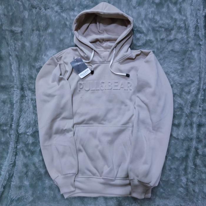 Gambar Jaket Sweater Hoodie PullOver PULL N BEAR FLOAKING dan EMBOS Jaket Musim Dingin Jaket Gaul Bahan Fleece Nyaman Bordir Tangan Panjang Pria - EMBOS BROKEN WHITE, M dari DREAM STORE.CO undefined Tokopedia