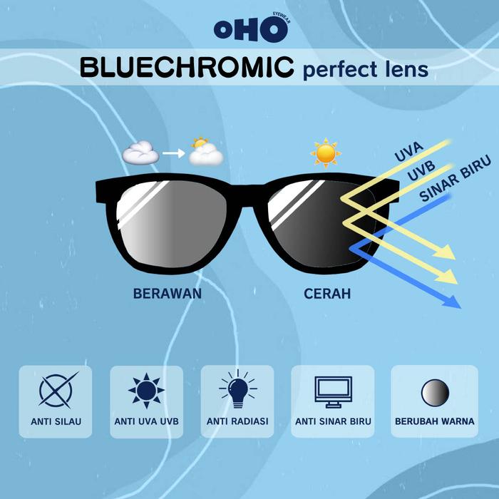 Gambar LENSA BLUECHROMIC ANTI RADIASI PERFECT LENS ( UNTUK KACAMATA NORMAL & MINUS PLUS CYL ) - -4.25 -6.00 c-2 dari OHO Eyewear undefined Tokopedia