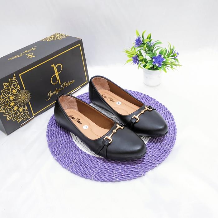 Gambar Sepatu Sandal Wanita Flat Bahan Sintetis Berkualitas Harga Grosir Jocelyn Patricia Isyana Shoes Sepatu Kerja Kuliah Cewek - Hitam, 37 dari Jocelyn Patricia Ofc undefined Tokopedia