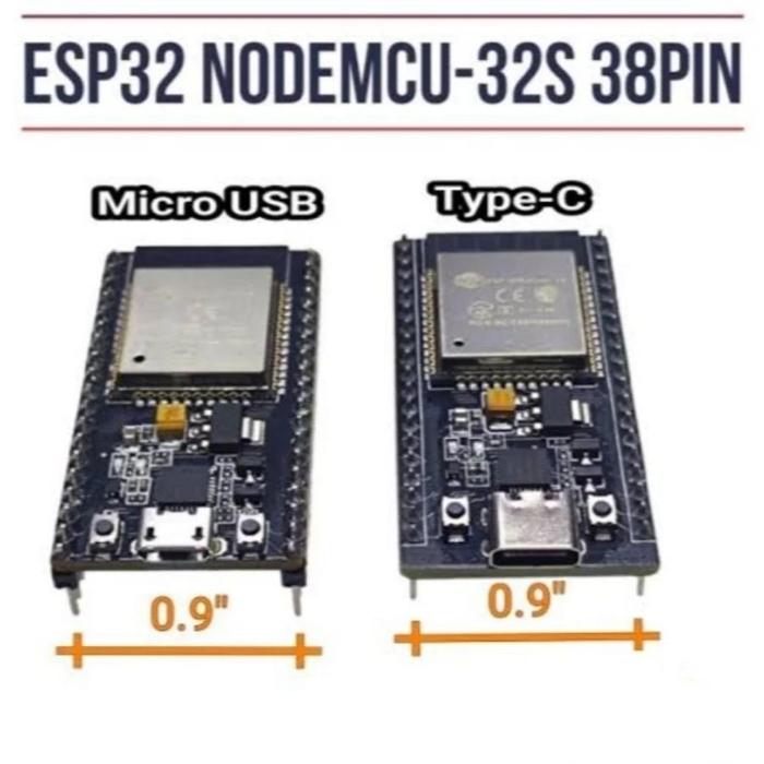 Gambar NodeMCU-32S NodeMcu WiFi Bluetooth ESP32 ESP-32 38pin 38 pin Board - USB TYPE C dari Alfa Electronics undefined Tokopedia