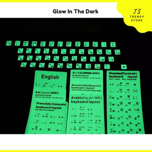 Gambar Sticker Keyboard Laptop Arab Korea Jepang Inggris SKG1 Warna Warni Glow In The Dark Hitam Putih - GlowInTheDark, Jepang dari Trendy Store Solo undefined Tokopedia