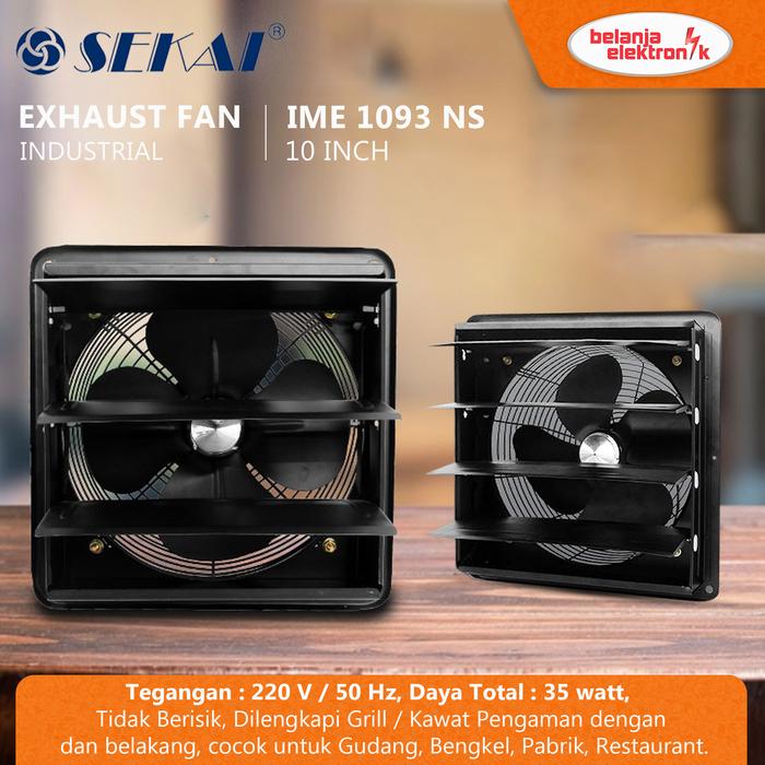 Gambar SEKAI Exhaust Fan Ventilating Kipas Hexos 10 Inch Dinding IME 1093 NS - SEKAI-058-IME1093NS dari Belanja Elektronik undefined Tokopedia