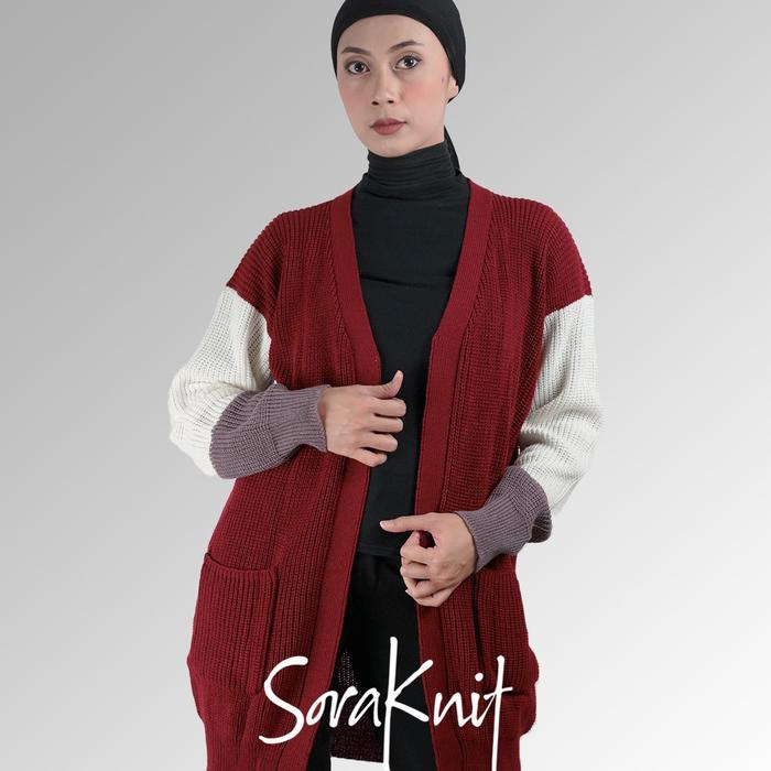 Promo Premium Long Cardi Rajut Tebal Kardigan Panjang Wanita Cardigan ...
