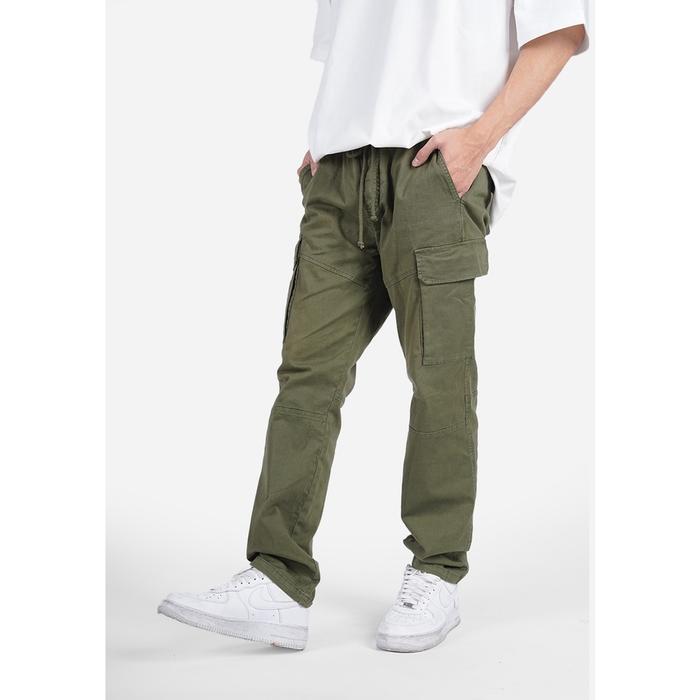 Gambar FOD Celana Panjang Cargo Pria Slimfit Owen Army 43004F5AR - 30, Army dari FOD. undefined Tokopedia
