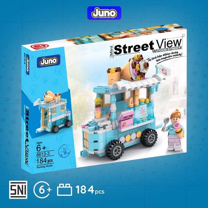 Gambar Mainan BalokJuno 8613-7 Yakitori Street Food Mini Street View Series untuk anak umur 6 Tahun ke atas - 3-Ice Cream dari Juno Toys Kota Surabaya Tokopedia