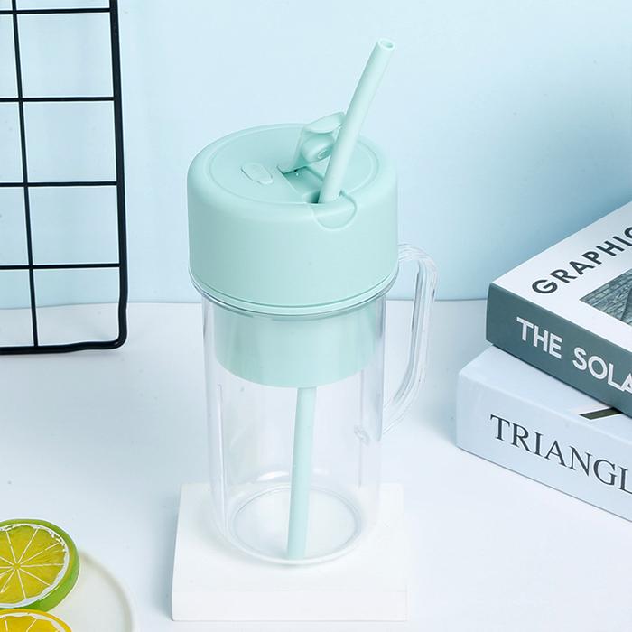 Gambar Crusher Juicer Mini Juice Cup Blender Portable Wireless 420ML  + Sedotan/Electeic Juicer Cup - Biru dari Agata Shop 123 undefined Tokopedia
