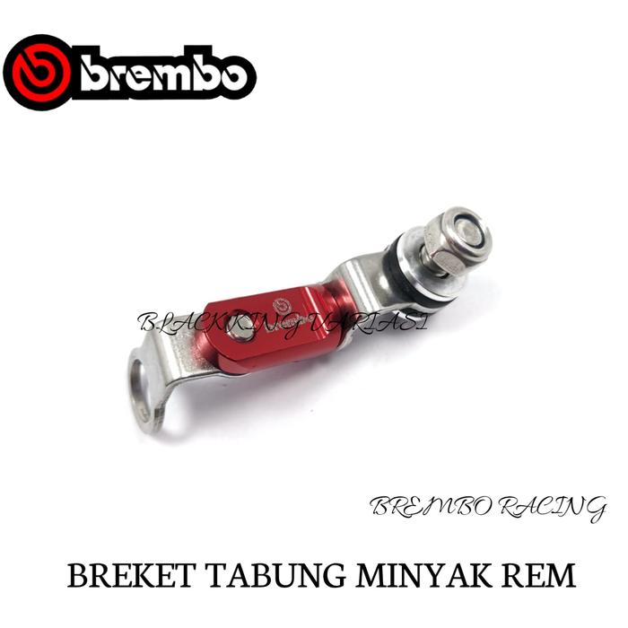 Gambar Breket Bracket Tabung Minyak Rem Depan Rem Belakang CNC Master Rem Tabung Universal Breket Tabung Minyak Rem Full CNC Motorcycle - Merah dari Black King Variasi undefined Tokopedia