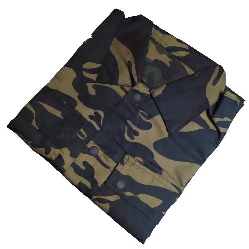 Gambar OOTD Couple Semi Parka Top  - Kemeja Pasangan ISI 2 baju jaket Casual Panjang Polos  Atasan Basic Canvas Regular wanita l viola silver Merah Simple - Loreng, XXL&XXL dari AllStyle_NEW undefined Tokopedia