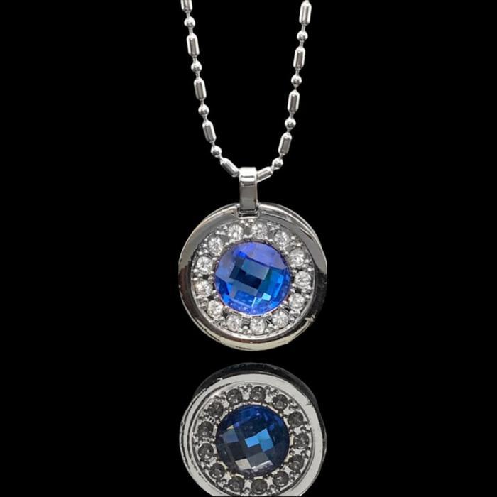 Gambar Kalung Titanium Kesehatan Quantum Pendant No Box - BULAT BIRU, BOX dari Acessories 15 undefined Tokopedia
