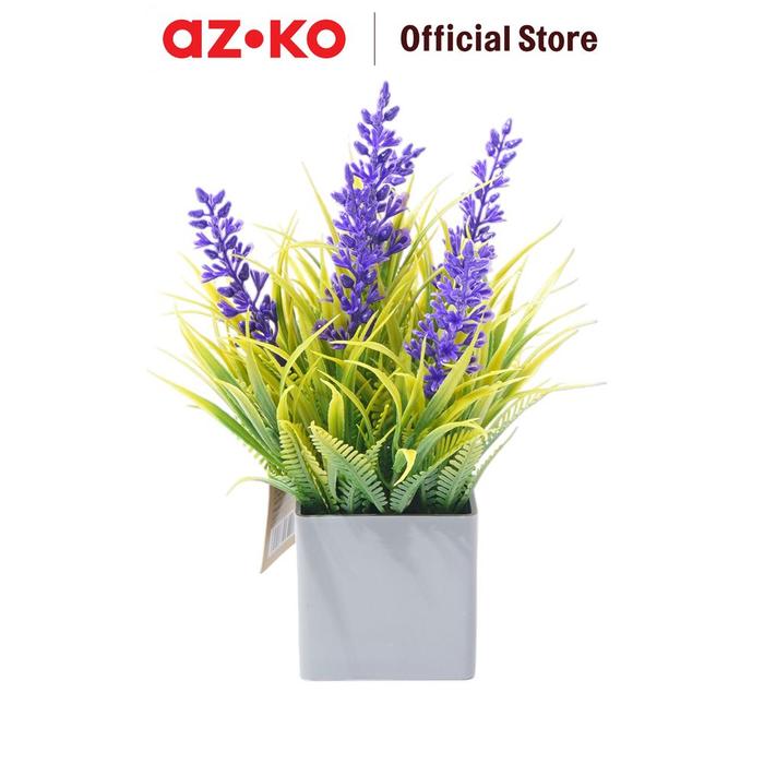 Gambar AZKO Arthome Bunga Artifisial Grass Lavender Dengan Pot - Ungu - Biru - Biru dari AZKO ID undefined Tokopedia