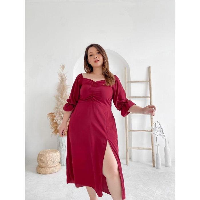Gambar Dress Agatha Bigsize | Dress Pesta | Party Dress Jumbo wanita Premium - REQUEST WARNA, 4XL dari gaiaclothes.id undefined Tokopedia