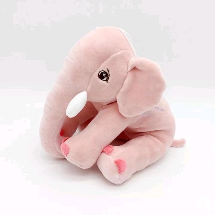 Gambar Boneka Gajah Terbaru Ukuran 40 Cm - Boneka Gajah Pink dari Fahri Riza Toys undefined Tokopedia