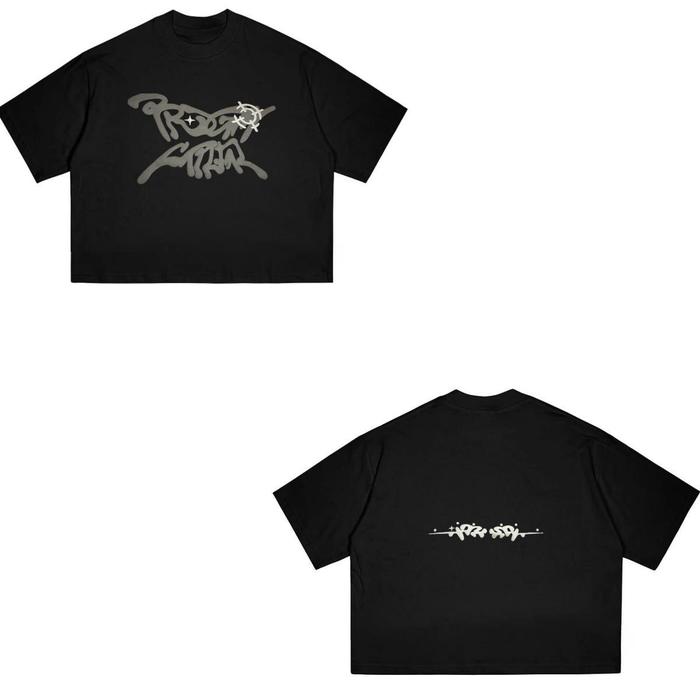Gambar Baju T-Shirt | Fit Kotak | Tinta Puff Burnout | Warna Hitam | Paradigm Capital - Collar, Clothing Katun Panjang Kaos Wanita Pendek Pria corteiz  lokal baju  petir  bmth - hitam, S dari YANAH45 undefined Tokopedia
