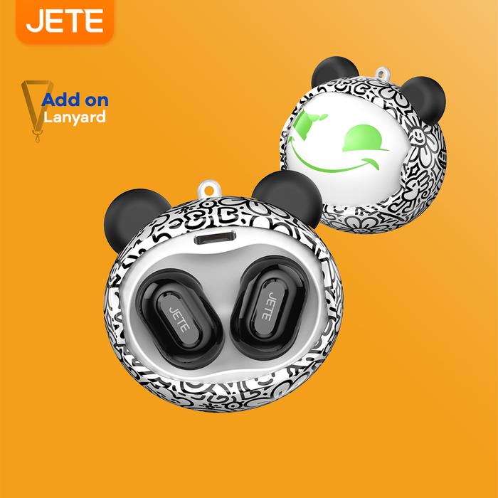 Gambar JETE FS1 TWS Lucu Aesthetic Character Earbuds Earphone Karakter Lucu Headset Bluetooth 5.3 with Lanyard - Garansi 2 Tahun Bass Headphones Smart - Smiling Face dari JETE Indonesia undefined Tokopedia