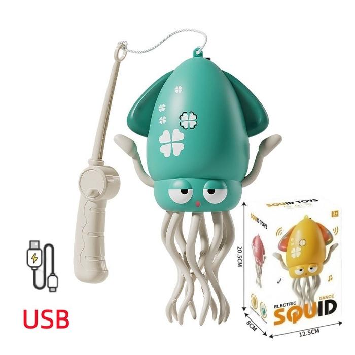 Gambar Nodia Toys Mainan Gurita Menari Ajaib Dancing Squid Robot Anak Viral Lampu Pancingan Kado UlangTahun - USB Hijau dari Nodia Toys Indonesia Kab. Tangerang Tokopedia