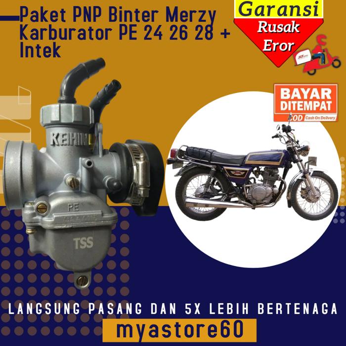 Gambar Paket PNP Kawasaki Binter Merzy Langsung Pasang!!! Karburator Karbu KEIHIN PE 24 PE 26 PE 28 Carburator Pe24 Pe26 Pe28 + Manipul Intek Intake Motor dari Myastore60 undefined Tokopedia