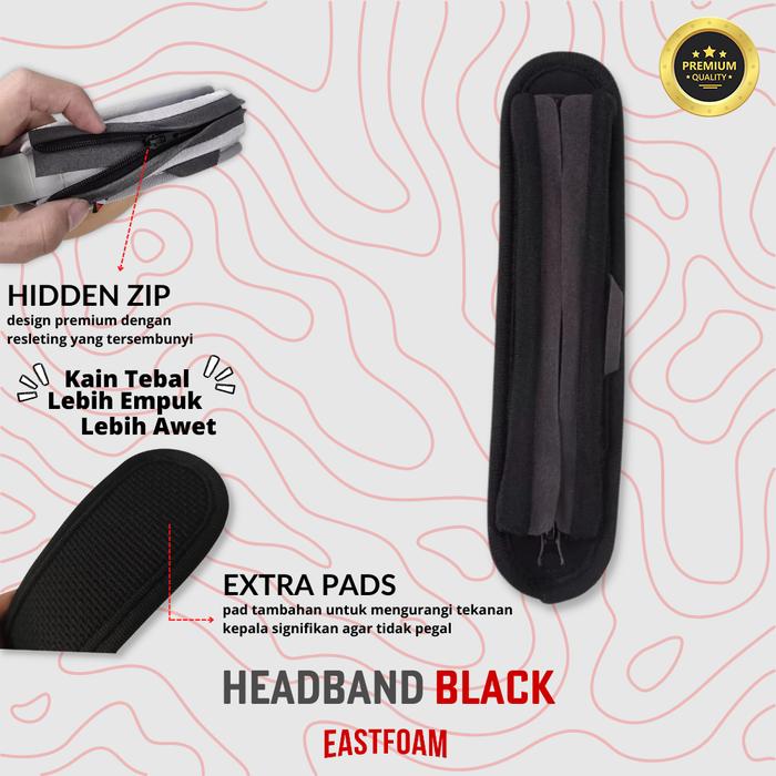 Gambar Headband Headphone Headset head band phone set Cover Pelindung - Hitam, Kecil dari EastFoam undefined Tokopedia