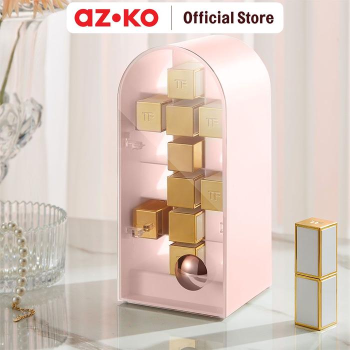 Gambar AZKO Stora 9.3X9.5X20 cm Organizer Lipstik Tempat Makeup Wadah Simpan Alat Dandan Cosmetic Organizer Organiser Produk Kecantikan - Pink dari AZKO ID undefined Tokopedia