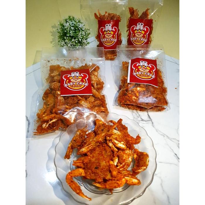 Gambar baby crab krispy 100gr halal baby rajungan kepiting kriuk camilan seafood crab krips cemilan kepiting cina - Baby Crab Pedas dari Mely Snacks undefined 4 Tokopedia