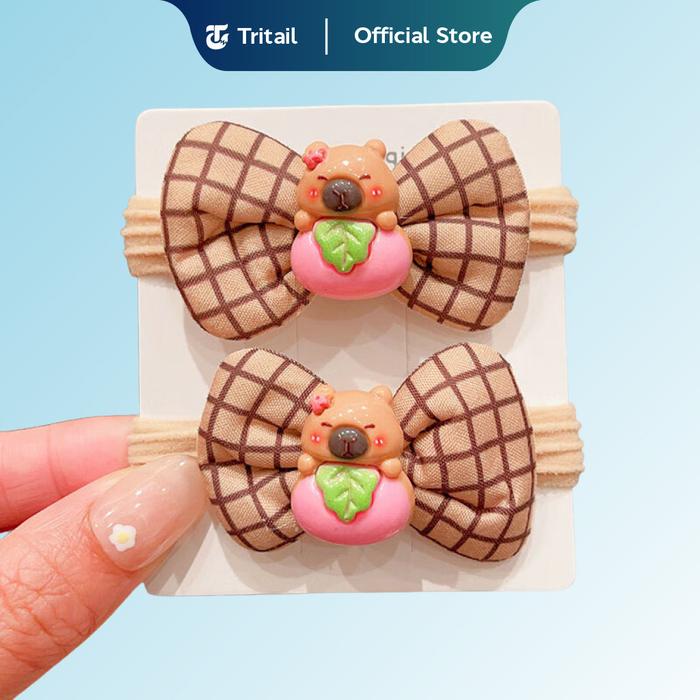 Gambar Tritail - 2pcs / Set Ikat Rambut Anak Motif Kapibara Fashion Cute Elastis - TYPE - #1 dari Tritail Kota Administrasi Jakarta Utara Tokopedia