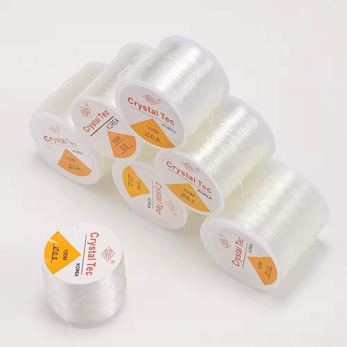 Gambar Tali Senar Elastis Crystal Tec Benang Transparan Karet Gelang Kalung KADAI INDONESIA - 0.4 mm dari KADAI INDONESIA undefined Tokopedia