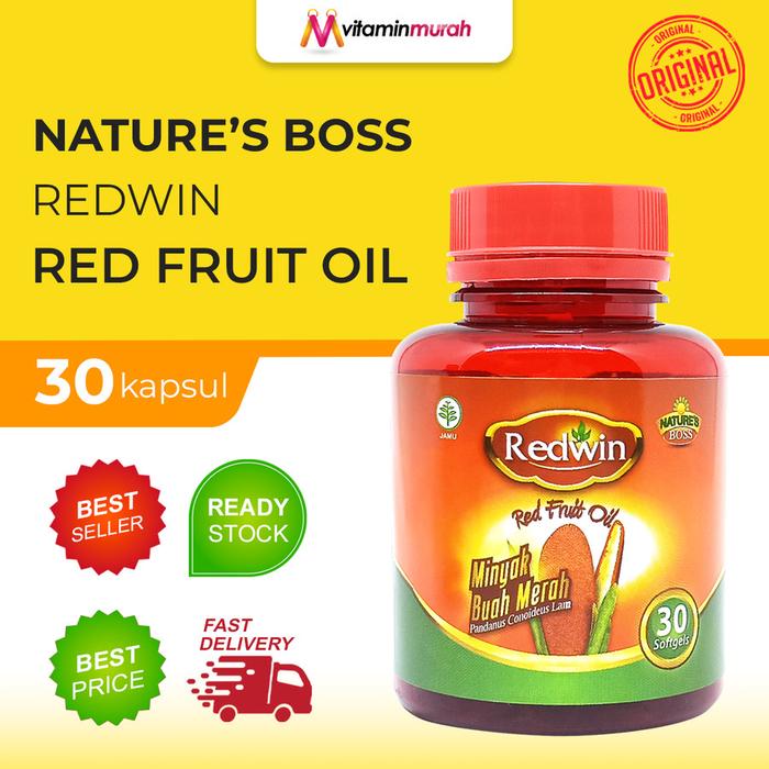 Gambar NATURE'S BOSS REDWIN RED FRUIT OIL ISI 30 SOFTGELS - ISI 30 SOFTGELS dari Vitaminmurahdotcom undefined Tokopedia