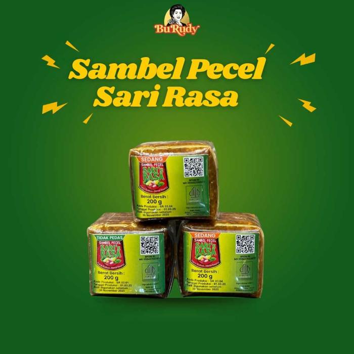 Gambar Sambal Pecel SEDAP Sari Rasa 200g - SEDANG dari Pusat Oleh Oleh Bu Rudy undefined Tokopedia