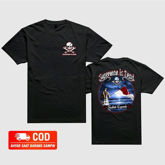 Gambar Kaos Pria SUPERMAN IS DEAD - JADILAH LEGENDA Premium Tshirt Bahan Catton Combed 24S Kaos Band Kaos SID Kaos Outsider Kaos Lady rose Hitam Nyaman - Hitam, S dari AMG.CLOTH undefined Tokopedia