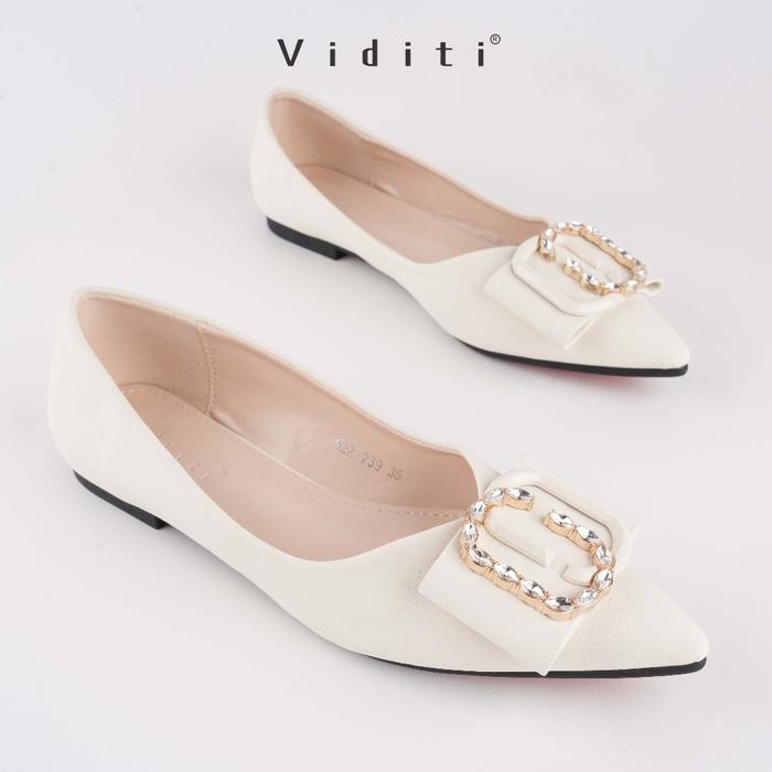 Gambar Viditi Jiso Flat Shoes | Sepatu Import Wanita | Kerja | Kuliah | Kantor | Lepes - Apricot, 35 dari viditi undefined Tokopedia