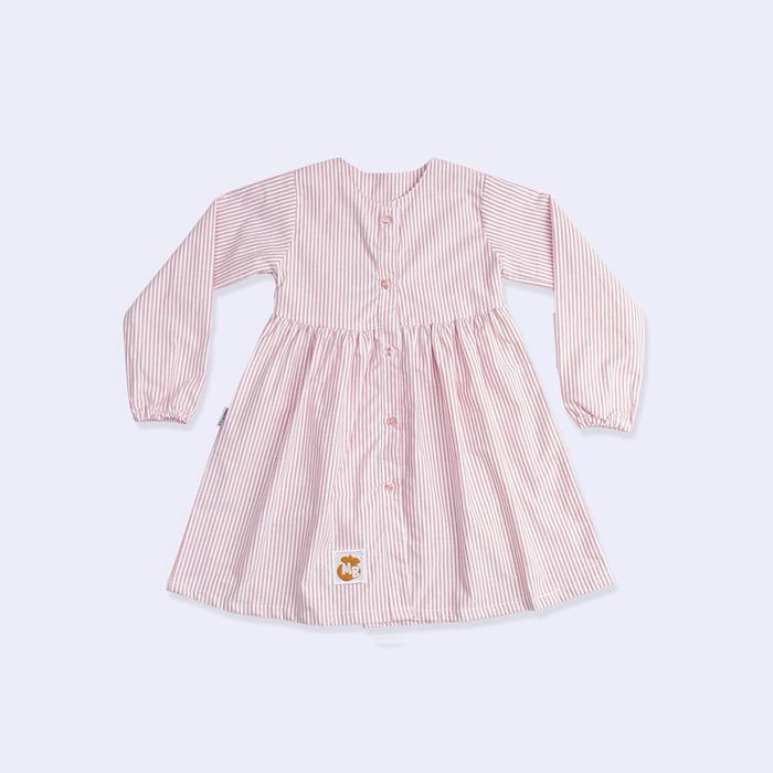 Gambar MacBear Dress Longsleeve Tunik Salur Anak Perempuan Stripe Laura Dress Pink 2 - 10 Tahun - Pink, Size 2 dari MacBear.id undefined Tokopedia
